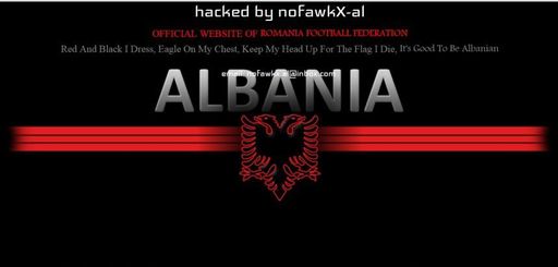Site-ul FRF, atacat de hackeri: Pe pagina de start a apărut scris Albania