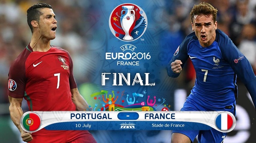 Finala Euro-2016: Portugalia luptă pentru primul său trofeu major, Franţa pentru al treilea său titlu continental