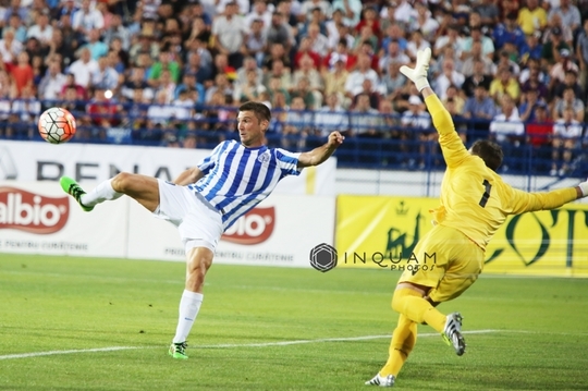 Andrei Cristea, CSMS Iaşi a deschis scorul în meciul cu Hajduk Split (Foto: Inquam Photos /Liviu Chirica) 