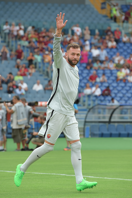 Gheorghe Grozav i-a marcat două goluri lui Bogdan Lobonţ în meciul amical AS Roma - Terek Groznîi, scor 3-2