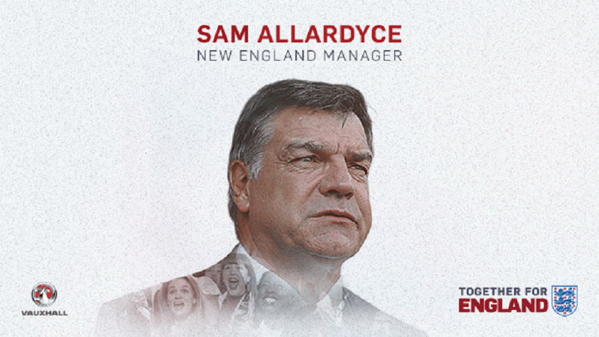 Sam Allardyce este noul selecţioner al Angliei