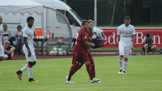 Maxim a marcat pentru Stuttgart într-un amical cu Spartak Moscova care a durat doar 45 de minute, din cauza unei furtuni