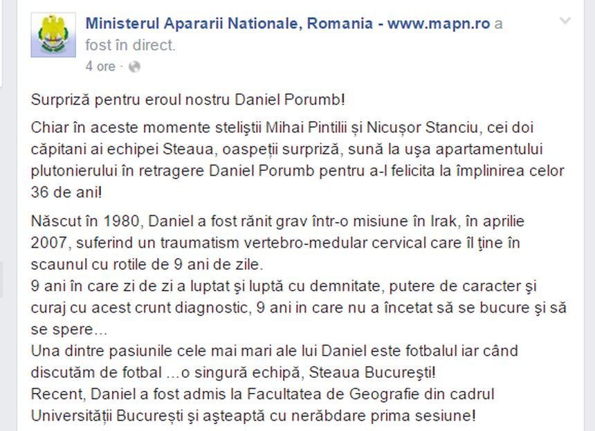 CSA Steaua notifică presa să nu mai folosească denumirea Steaua pentru echipa lui Becali; MApN foloseşte denumirea pe Facebook. VIDEO