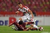 Dinamo a învins FC Voluntari, scor 2-1, şi s-a calificat în sferturile Cupei Ligii. Repriza a doua a meciului s-a disputat pe o ploaie torenţială