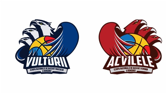Naţionalele masculine şi feminine de baschet au o identitate de brand, "vulturii", respectiv "acvilele"