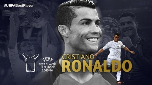 Cristiano Ronaldo a fost ales pentru a doua oară cel mai bun fotbalist din Europa