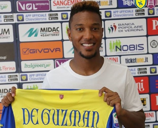 Mijlocaşul Jonathan de Guzman va purta la Chievo tricoul cu numărul 1, care în mod normal îi revine portarului
