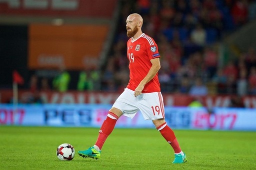 Galezul James Collins a lovit din greşeală cu mingea în faţă un copil înaintea meciului cu Moldova. Jucătorul a urcat în tribună şi i-a dat copilului un tricou al lui Gareth Bale