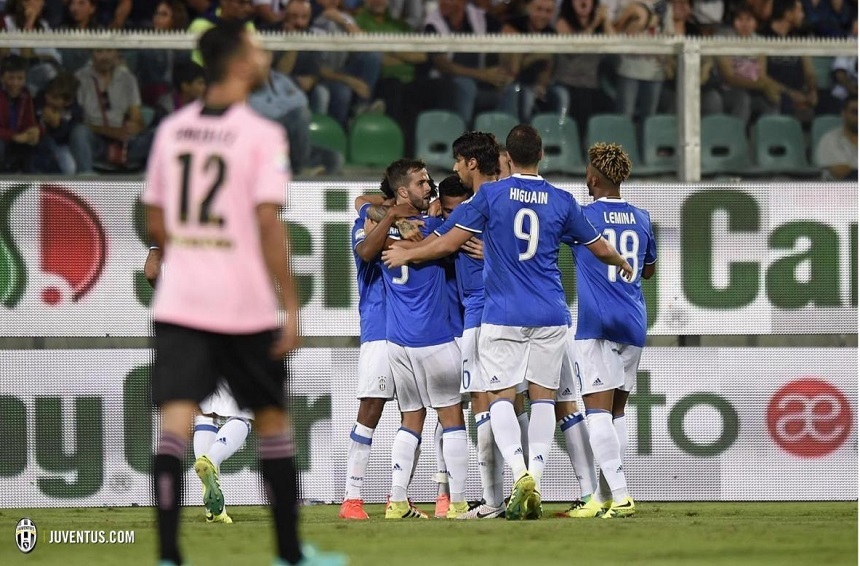 Juventus Torino a câştigat meciul cu Palermo din Serie A, scor 1-0, datorită unui autogol al lui Goldaniga