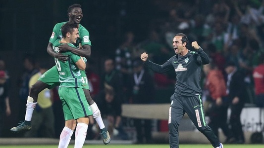 Werder Bremen a obţinut prima sa victorie din acest sezon, scor 2-1 cu Wolfsburg