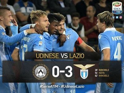 Lazio Roma a învins Udinese, scor 3-0, în campionatul Italiei