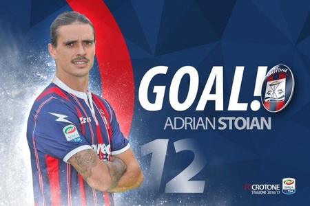Adrian Stoian a marcat un gol, dar Crotone a fost învinsă cu 2-1 de Cagliari