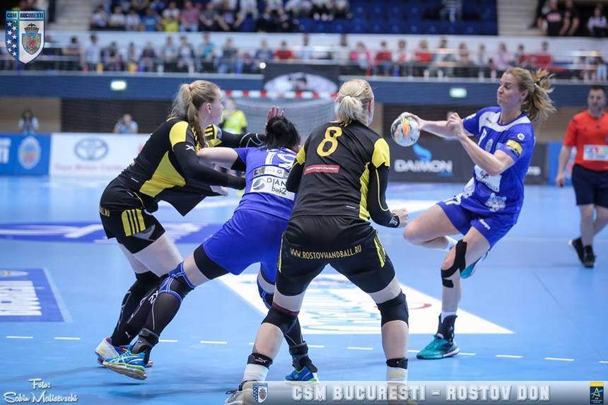 CSM Bucureşti – Rostov Don, scor 24-21, în primul meci din grupa C a Ligii Campionilor la handbal feminin