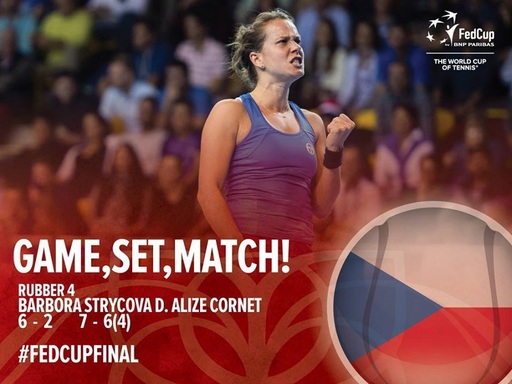 Cornet a fost învinsă de Strycova în meciul patru al finalei Fed Cup. Câştigătoarea trofeului se va decide la dublu