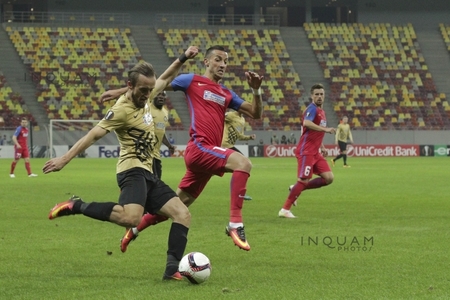 Steaua a învins Osmanlispor, scor 2-1, şi a obţinut prima victorie în grupa L a Ligii Europa