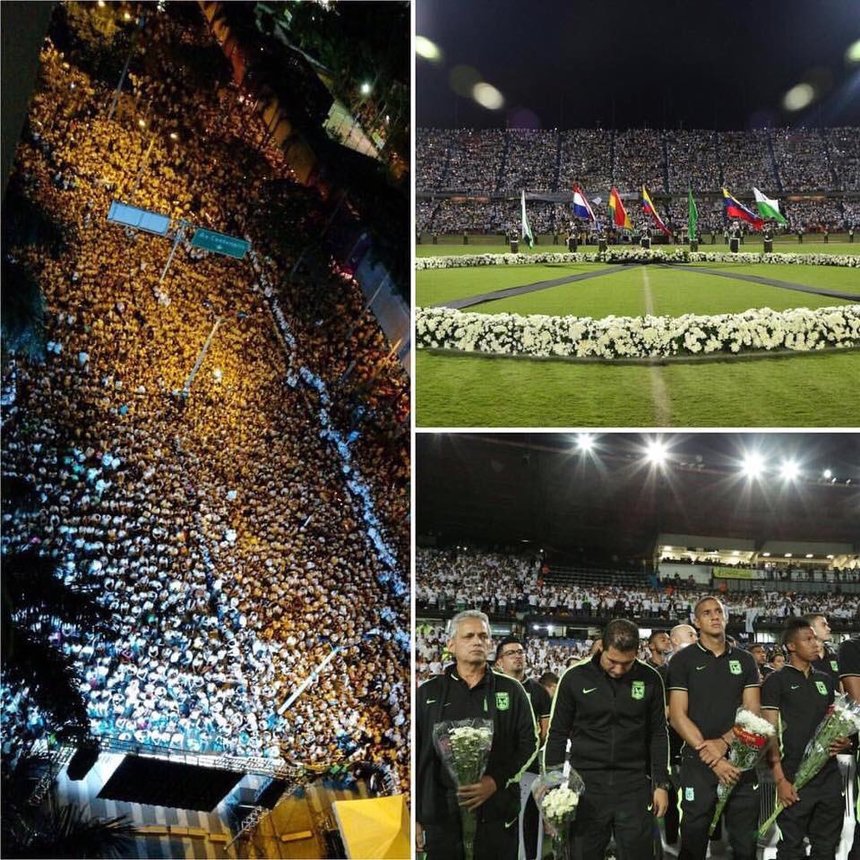 Suporterii echipei Atletico Nacional au umplut stadionul la ora meciului cu Chapecoense - VIDEO
