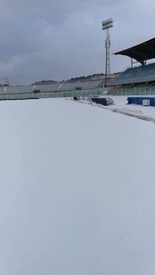 Meciul Pescara - AC Fiorentina a fost amânat din cauza zăpezii