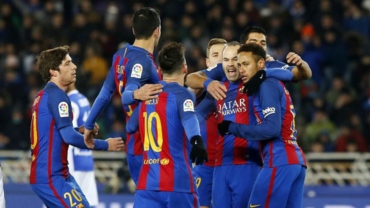 FC Barcelona a învins Real Sociedad pentru prima dată în deplasare după zece ani, scor 1-0 în Cupa Spaniei