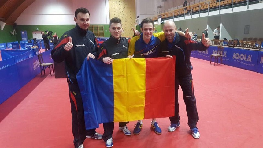 Echipa masculină de tenis de masă a României s-a calificat la Campionatul European