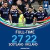 Scoţia a învins Irlanda, scor 27-22, în primul meci al actualei ediţii a Turneului celor 6 Naţiuni la rugby