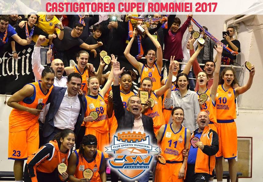 CSM Târgovişte a învins Olimpia CSU Braşov, scor 64-63 şi a câştigat Cupa României la baschet feminin