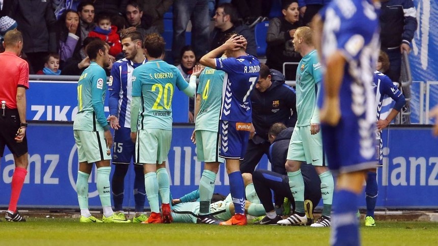 Aleix Vidal (FC Barcelona) a suferit fractură la glezna dreaptă şi va lipsi de pe teren cinci luni