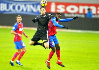 FC Steaua şi FC Voluntari au remizat, scor 2-2, în Liga I. Gnohere a marcat din penalti pentru echipa bucureşteană