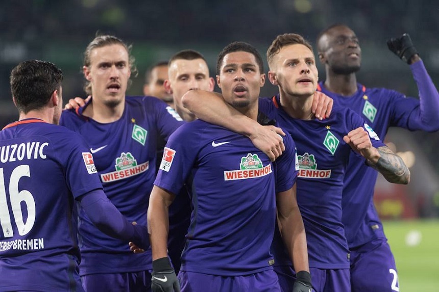 Werder Bremen a obţinut a doua victorie consecutivă în Bundesliga, scor 2-1 cu Wolfsburg