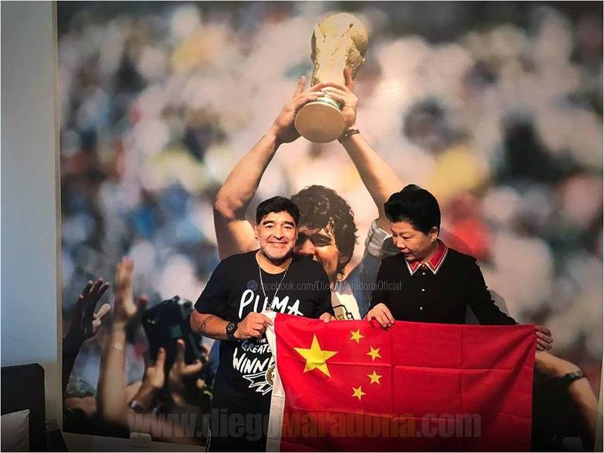 Diego Maradona a fost numit ambasador al fotbalului din China