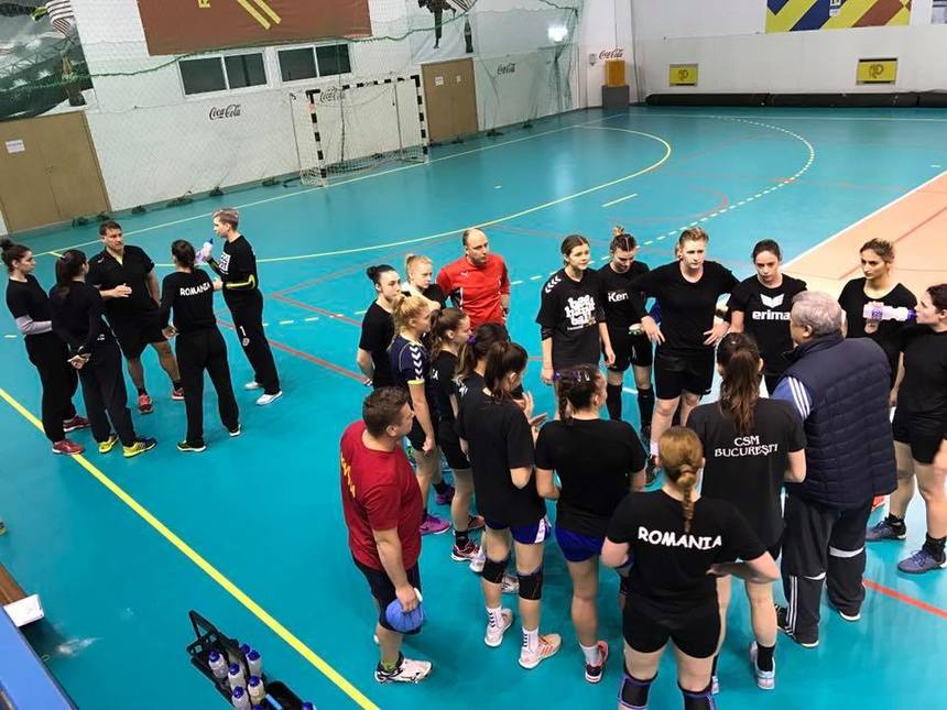 Naţionala de handbal feminin tineret, victorie cu Dinamo Bucureşti înaintea calificărilor la CE 2017