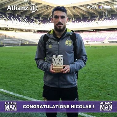 Nicolae Stanciu, ales jucătorul meciului Anderlecht Bruxelles - Beveren, scor 3-0