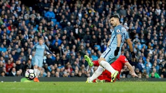 Manchester City şi Liverpool au remizat, scor 1-1, în ultimul meci al etapei XXIX din Premier League