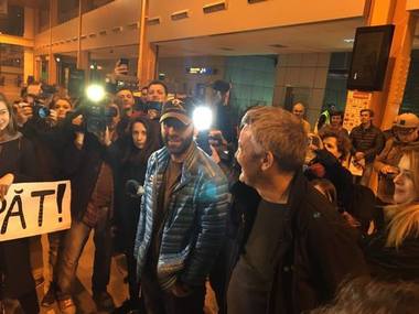 REPORTAJ: Tibi Uşeriu, întâmpinat de aproximativ 100 de fani la întoarcerea acasă: Cel mai dificil a fost startul, când mi-am dat seama ce mă va aştepta în următorii kilometri - FOTO