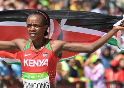 Jemima Sumgong, campioana olimpică en titre la maraton, a fost depistată pozitiv