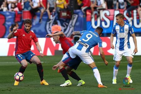 Leganes a fost învinsă de Osasuna Pamplona, scor 2-1, şi a ajuns la cinci meciuri fără victorie în Primera Division