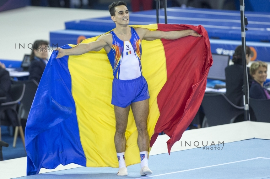 Marian Drăgulescu, campion european la sol, a doborât recordul Nadiei Comăneci la titluri continentale. FOTO 