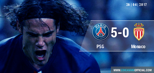 Paris Saint-Germain a învins AS Monaco, scor 5-0, şi s-a calificat în finala Cupei Franţei