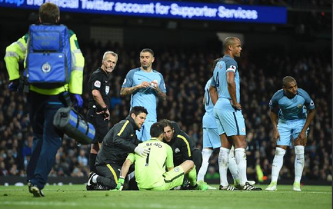 Claudio Bravo ar putea rata finalul sezonului din cauza unei accidentări pe care a suferit-o la meciul cu Man. United