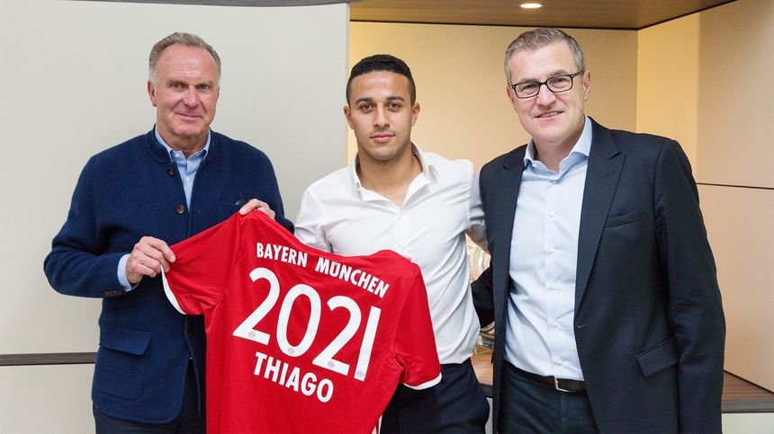 Thiago Alcantara a semnat un nou contract cu Bayern Munchen, valabil până în 2021