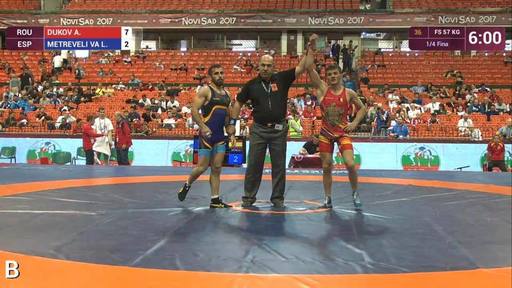 Andrei Dukov, medalie de argint la lupte libere, categoria 57 kg, la CE de la Novi Sad
