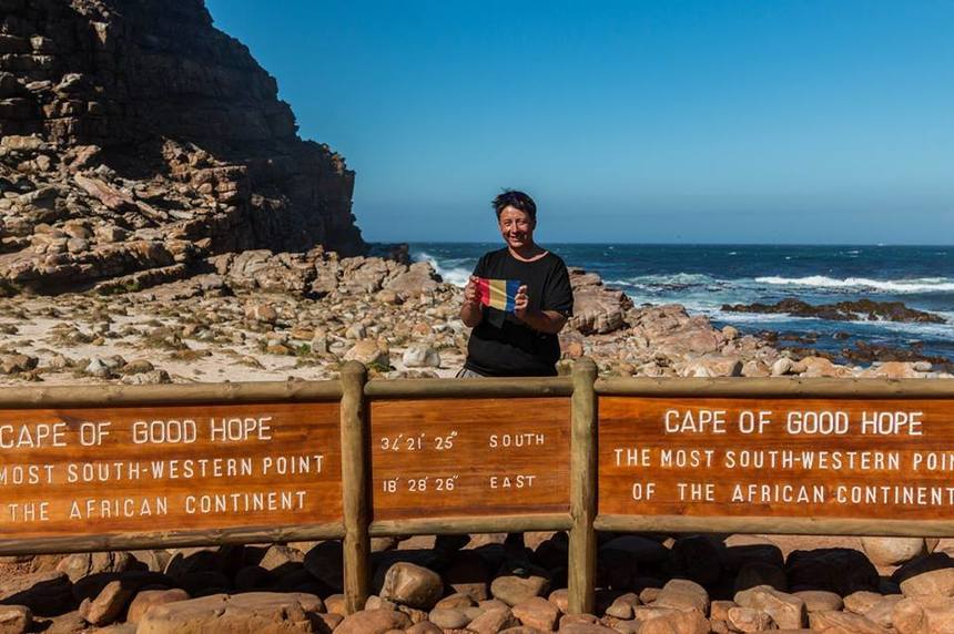 Bogdan Marcu, tânărul care a străbătut Africa pe bicicletă a ajuns la Capul Bunei Speranţe, după 11.000 kilometri