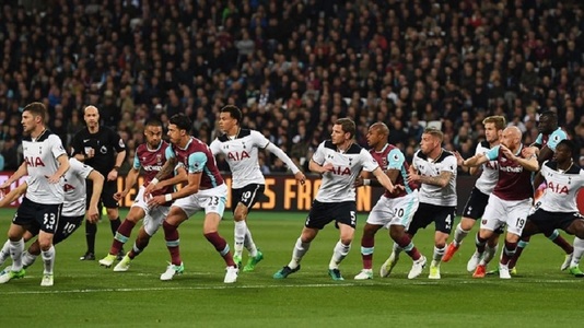 Tottenham a fost învinsă de West Ham, scor 1-0, şi a ratat ocazia de a se apropia la un punct de liderul Chelsea