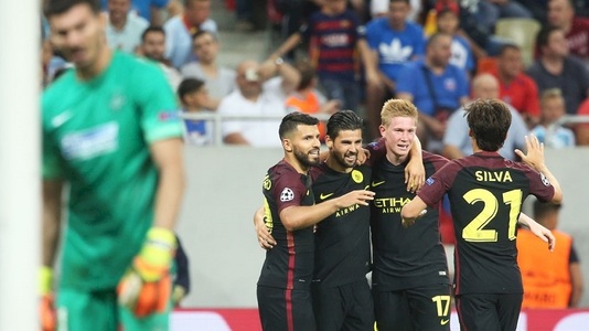 Manchester City a învins Crystal Palace, scor 5-0, şi a urcat pe locul trei în Premier League