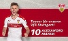 Alexandru Maxim a marcat un gol pentru VfB Stuttgart în 2. Bundesliga