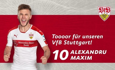 Alexandru Maxim a marcat un gol pentru VfB Stuttgart în 2. Bundesliga