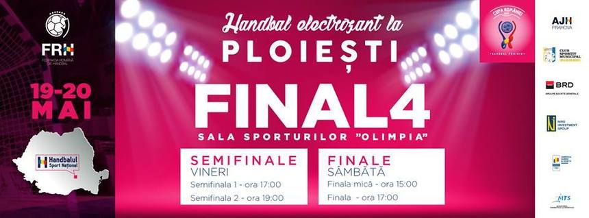 CSM Bistriţa – SCM Craiova şi CSM Bucureşti – Unirea Slobozia, în semifinalele Cupei României la handbal feminin