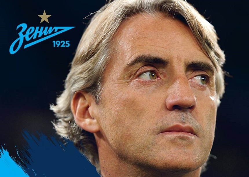 Roberto Mancini a preluat conducerea tehnică a echipei Zenit Sankt Petersburg, în locul lui Mircea Lucescu