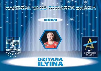 Centrul Ilina Dziyana, primul transfer al vicecampioanei la handbal feminin Dunărea Brăila