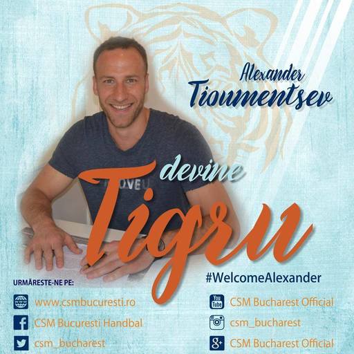 Handbalistul Alexander Tioumentsev Barabash, primul transfer al vicecampioanei CSM Bucureşti