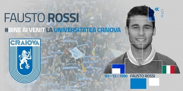 CS Universitatea Craiova l-a achiziţionat pe mijlocaşul italian Fausto Rossi